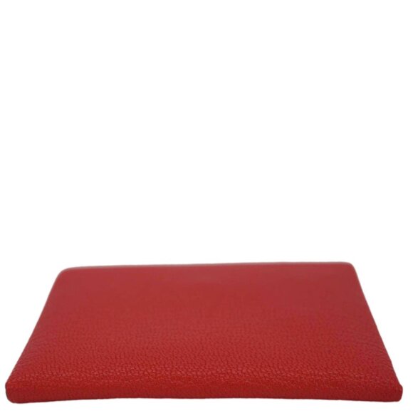Hermes  Calvi Leather Card Holder Red - Picture 5 of 15